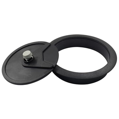 Bivethoi 3pcs 3.15 inch Desk Wire Cord Cable Grommets Hole Cover for Office PC Desk Cable Cord Organizer Plastic Cover Black - size: 3.15 inch