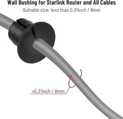 Cable Routing Kit for Starlink for 3/4 inch Wall Hole 10 Pcs, Starlink Accessories, Silicone Cable Wall Pass, Starlink Anti-Slip Wall Grommets for Cables (3/4 inch) - size: 3/4 inch 10pcs