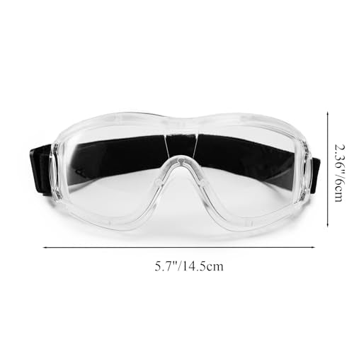 Kids Anti-fog Safety Goggles, Kids Lab Goggles, Adjustable, Compatible with Nerf Gun - color: White