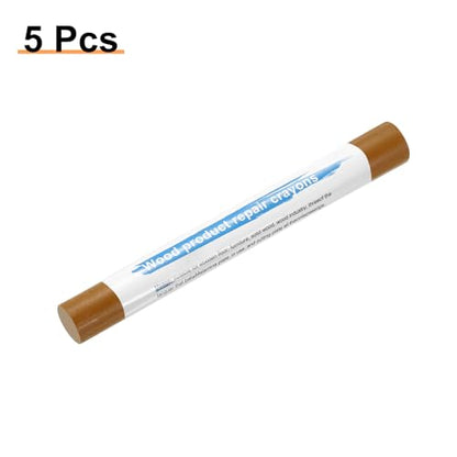 HARFINGTON 5pcs Wood Filler Sticks Wooden Wax Touch Up Furniture Repair Crayons for Scratch Hole Wood, Golden Oak - color: Golden Oak