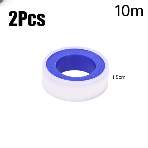 2Pcs Water Pipe Stop Leaks Sealing Tape Sink Drain Pipe Thread Duct Tapes Plumbing Fitting Repair Tool Waterproof PTFE Sealant Tape ﻿ - color: 2Pcs