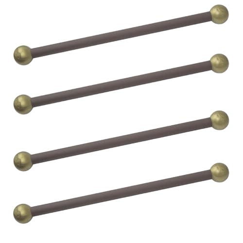 Solus SCA-335BZ-4PK 15" Aluminum Cross Arm Ladder Rest for Outdoor Lamp Posts and Poles, Easy to Mount, Maintenance Free and Weather Resistant, Bronze Bar with Gold Caps, Pack of 4 - color: Bronze, size: Pack of 4