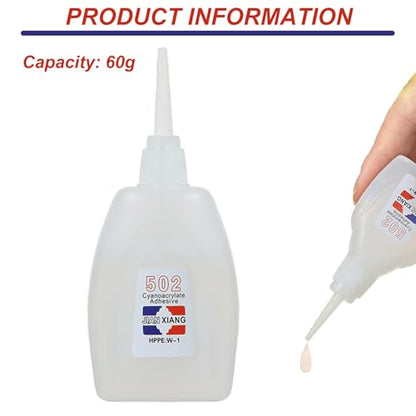 Strongest Glue for Metal to Plastic, Super Glue Strong Quick-Drying 502 Heat-Resistant Waterproof Multi-Purpose for Wood Plastic Metal, Wood