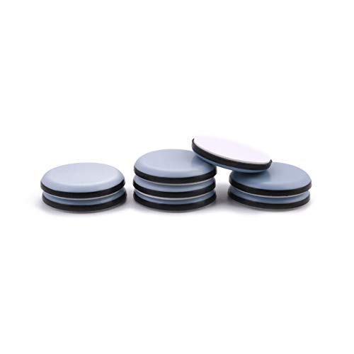 3/4" Adhesive Furniture Sliders -Furnigear Chair Glides PTFE Mover Slide on Furniture & Kitchen Appliances Slider Easy and Safely - Best Furniture Sliders for Carpet Hardwood Floors (20 Pack) - size: 3/4" Adhensive, grey-20pack