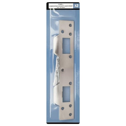 Nuk3y SP550 Combination Security Door Strike for 5-1/2 inch Hole Center (Satin Nickel) - color: Satin Nickel