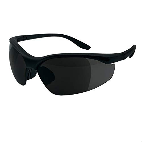 grinderPUNCH Full Lens Magnification Safety Glasses Readers ANSI Z87 Impact Resistant Diopter Magnifying Reading Glasses - style: Tinted +1.50 Diopter