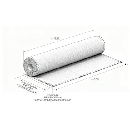 Anti Fatigue Rubber Floor Mat, Multi-Purpose Non-Slip Rubber Utility, Mat for Entryway, Home Gym, Exercise Equipment, Garage, Under-Sink, Workbench(3mx4mm/118.1x0.15in) - size: 3mx4mm/118.1x0.15in