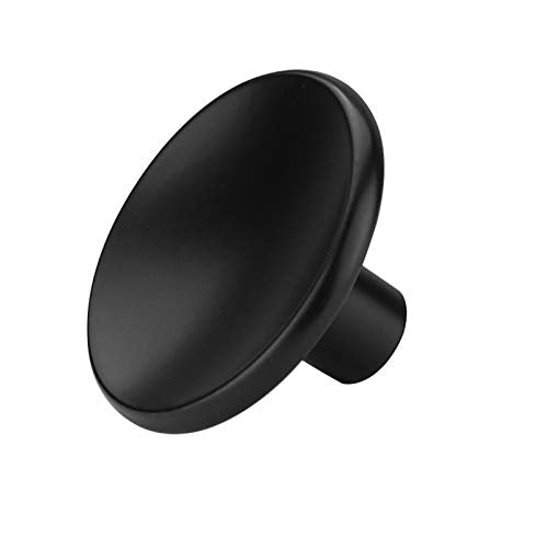 goldenwarm 10 Pack Black Cabinet Knobs Kitchen Hardware Round Drawer Knob for Cabinets Handles Closet Door Pulls Zinc Alloy - color: Black