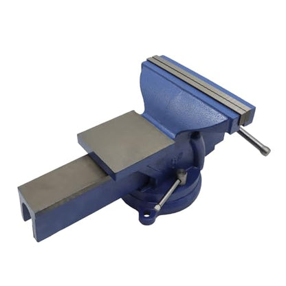Nakkaa 8" Heavy Duty Bench Vise Cast Iron Vise with 360° Flexible Swivel Locking Base Home Work 8 Inch Swivel Bench Vice with Anvil - size: 8 Inch Bench Vise