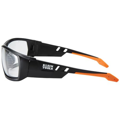 KLEIN TOOLS 60163 Safety Glasses, Professional PPE Protective Eyewear with Full Frame, Scratch Resistant and Anti-Fog, Clear Lens - style: Professional