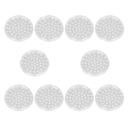 DOITOOL 10pcs Round Anti-Skid Furniture Pads Spikes 48mm Table Leg Protectors Floor Protection for Chairs and Sofas