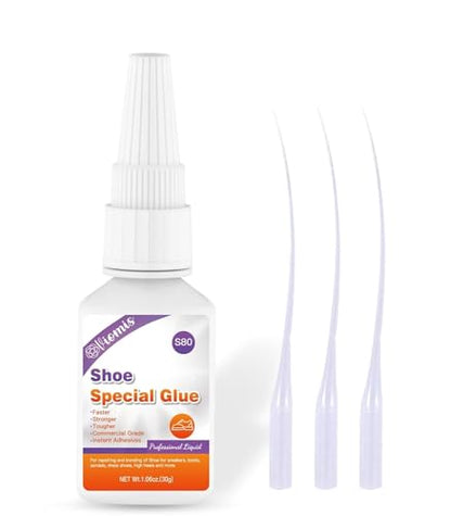 30g Shoe Glue - Instant Shoe Glue Sole Repair, Professional Grade Super Shoe Fix Adhesive, Clear Waterproof Quick Dry Shoe Glue for Soles Boots Sneakers Heels Hiking Shoes Leather Handbags - size: 30g*1, style: Shoe Glue