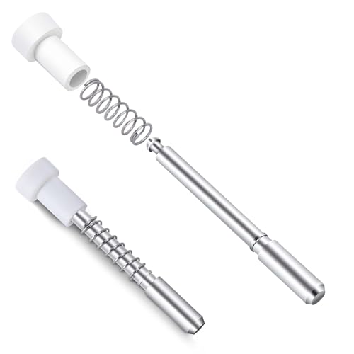 12 Pack Window Screen Plunger Latches with Caps-5/32" x 1-1/2" Aluminum Alloy Window Screen Retainer Pins-Replacement Window Screen Clips for Securing Window Screens - color: 12 Pcs