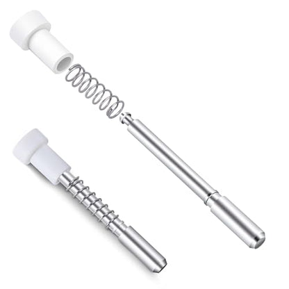 12 Pack Window Screen Plunger Latches with Caps-5/32" x 1-1/2" Aluminum Alloy Window Screen Retainer Pins-Replacement Window Screen Clips for Securing Window Screens - color: 12 Pcs