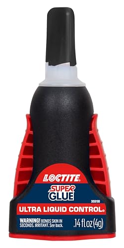Loctite Super Glue Ultra Liquid Control, Clear, 0.14 fl oz Bottle, 6 Pack - Superglue for Plastic, Wood, Metal, Crafts & Repair, Cyanoacrylate Adhesive Instant Glue, Quick Dry - size: 6 Pack