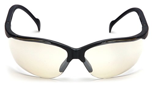 Pyramex Venture II Safety Eyewear, Indoor/Outdoor Mirror Anti-Fog Lens - color: Clear Lens/ Slate Gray Frame