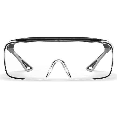 Safety Glasses Anti Fog Goggles Protective Eyewear Blue Light Blocking Anti Dust UV Protection Glasses For Men Women - color: Black Ash