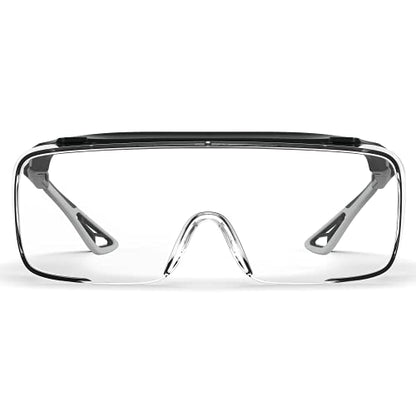 Safety Glasses Anti Fog Goggles Protective Eyewear Blue Light Blocking Anti Dust UV Protection Glasses For Men Women - color: Black Ash