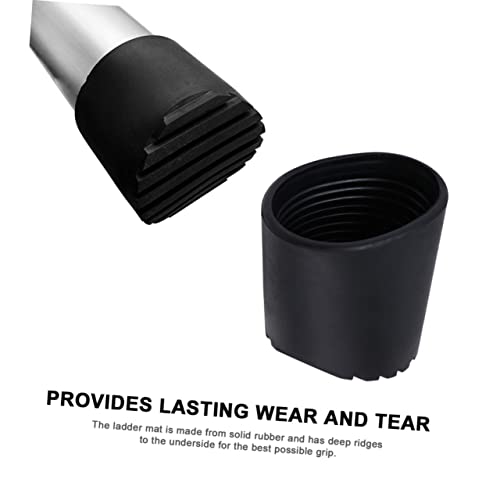 Set of 4 Ladder Foot Pads Non-Slip Mats for Ladder Legs Rubber Feet Mat for Step Ladders Easy Install Ladder Leg Covers