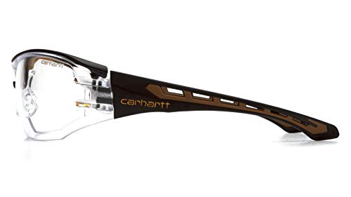 Carhartt CHB810ST Safety Eyewear, Clear Lens - color: Black / Tan