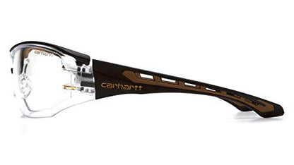 Carhartt CHB810ST Safety Eyewear, Clear Lens - color: Black / Tan