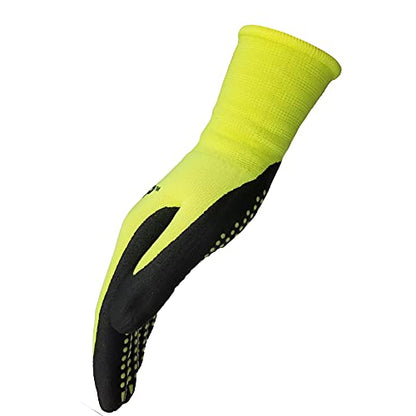 MAX Grip HI VIS 3 Pack - color: Hi Vis Yellow, size: Small