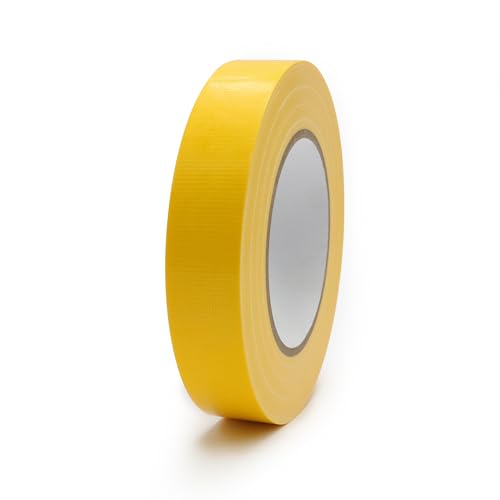 Duct Tape 1 Inch X 44 Yards, 8.5 mil Thickness, Heavy Duty Yellow Duct Tape, No Residue, Waterproof, Tear by Hand for Repairs, Industrial, Professional Use - color: Yellow, size: 1 inch X 44 Yards