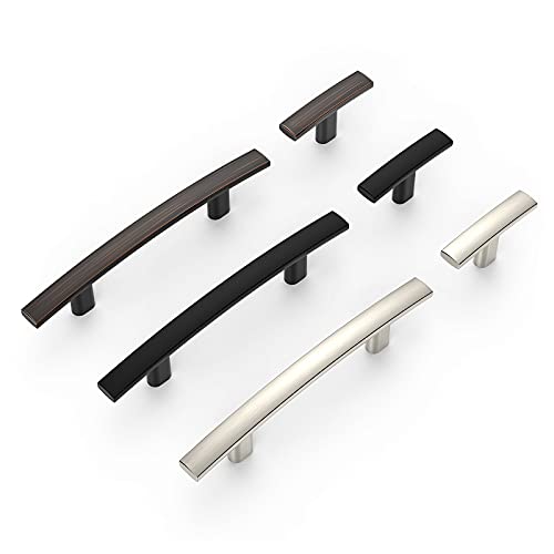 Amerdeco 10 Pack Brushed Satin Nickel 3 Inch(76mm) Hole Centers Kitchen Cabinet Pulls Hardware Kitchen Handles for Cabinets Cupboard Handles Drawer Pulls ZH0003 - color: Brushed Satin Nickel, size: 3"/76MM Hole Center