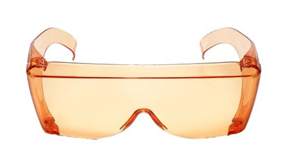 Calabria 3000 Fitover Safety Glasses with Uni-Lens – [Clear/Orange/Yellow - 3 Pack] Wrap Around Eye Protection | Anti-Fog Scratch Resistant | Protective Eyewear - color: Clear/Orange/Yellow 3-pack