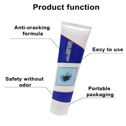 Wall Repair Kit,Best Wall Repair Kit with Scraper,Quick-Dry Drywall Patch Repair Kit,Wall Spackle Paste Mending Agent,Easy to Fill Holes,Crack,Scratch Fix,Pits (1)