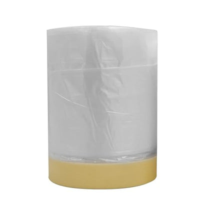 VViViD Heavy-Duty Tape and Drape Plastic Drop Cloth Masking Paper for Automotive Painting Covering 1 Pack (22" x 105ft) - size: 1 Pack (22" x 105ft)