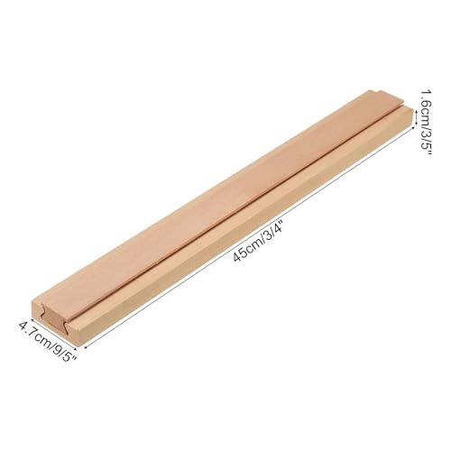 uxcell 1 Set Wooden Drawer Slides, Classic Wood Center Guide Track, Wood Drawer Glides Bottom Rails Replacement Kit, 17-3/4" (45 CM) - size: 17-3/4"