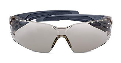 bollé Safety SILEX + with PLATINUM Coating Offering Superb protection (UVA/UVB, scratch, fog) – SILEXPCSP, grey and black frame, one size - color: Grey and Black Frame