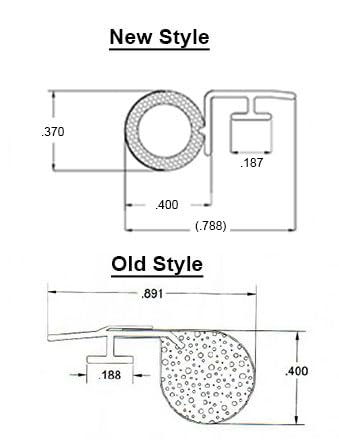 WRS Silverline Offset T-Slot Foam Bulb Weatherstripping for Windows – TPE Foam-Filled Compression Seal Replacement, .400" x .188" Offset (24 ft Roll) - color: 24 Ft Roll - White Offset T-Slot Foam Seal