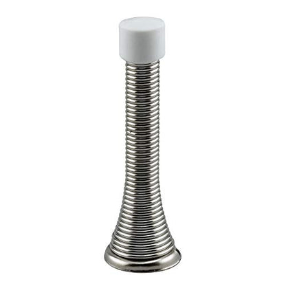 Prime-Line MP9039-2 Door Stop, 3 In., Spring Steel, Chrome Plated Finish, Flexible Base (2 Pack) - color: Chrome, size: 3 In. (2 Pack)
