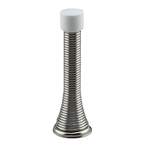 Prime-Line MP9039-2 Door Stop, 3 In., Spring Steel, Chrome Plated Finish, Flexible Base (2 Pack) - color: Chrome, size: 3 In. (2 Pack)
