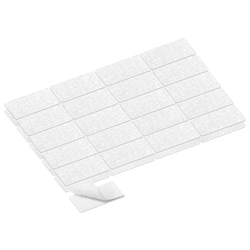 KING MOUNTAIN 1x2 Inch Hook and Loop Strips, 20 Sets Nylon Self Adhesive Tape, Double Sided Strong Back Adhesive Tape and Dots for Office, Home and Crafting, Heavy Duty, White - size: 1*2in, style: White Tape