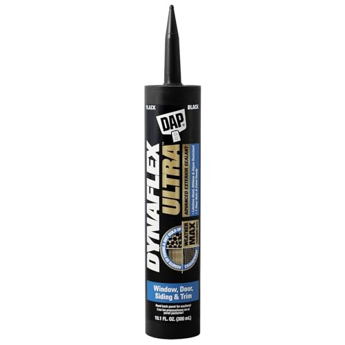 DAP Dynaflex Ultra Advanced Exterior Sealant, Black, 10.1 Oz (7079818220) - color: Black, size: 10.1 Oz