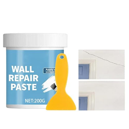 Wall Mending Agent - Hydrophobic Drywall Putty with Scraper - Wall Mending Agent Repair Kit,for Cracks Nail Holes Dents Home Renovation Kitchen