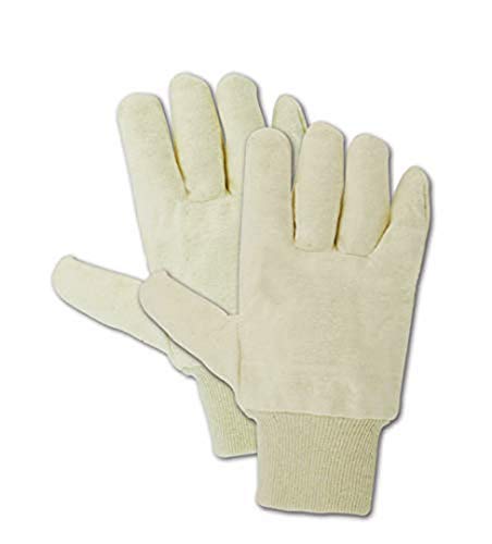 MAGID MultiMaster T1032RNO Cotton Glove, Knit Wrist Cuff, Large (36 Pair), Cream, 9/L, Model Number: T1032RNO-3 - size: 9/L, style: 36 Pair