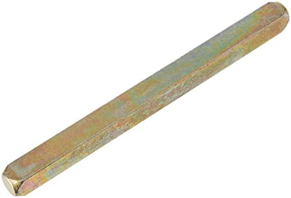 Merriway® Door Handle Spindle Bar 0.3" (7.6mm) Square x 4" (100mm) Length, Pack of 2 Steel Replacement Spindles for Door Handles & Latch Mechanisms