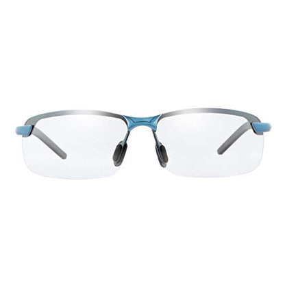 YIMI Men Photochromic Polarized Sports Sunglasses Cycling Fishing Driving Glasses UV Protection Eyeglasses Anti Glare Eyewear - color: 3043 Blue