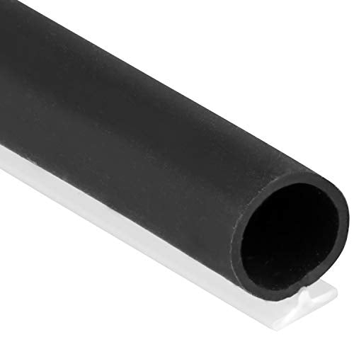 T-Slot Mount Window Weatherstrip Seal 5/16" Bulb Bubble for 3/16" Slot Receptacle 3 Colors & 5 Length Options (17', Black) - color: Black, size: 17'
