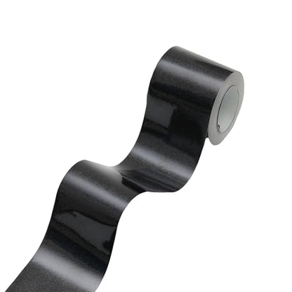 Lilaly 2 inches x 32 feet Wood Grain Repair Tape,Imitation Wood Grain Tape,Widely Used for Tables, Doors, Floor and DIY(Black) - color: Black