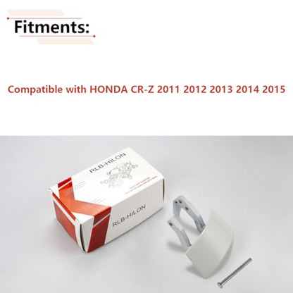RLB-HILON Metal Right Door Handle Repair Kits Compatible with Honda CRZ CR-Z 2011 2012 2013 2014 2015 Year, White Color