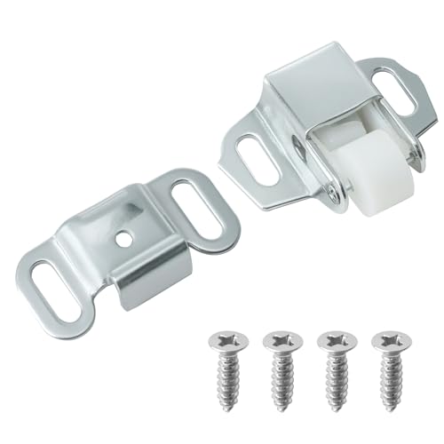 Mailbox Replacement Roller Catch Latch, Durable Roller Catch Latch with Screws for Mailbox Door Repair, Cabinet Doors, RVs, Campers, and Kitchen Hardware (6 Pcs) - color: 6 Pcs
