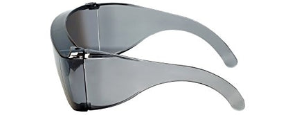 Calabria 3000 Fitover Safety Glasses with Uni-Lens – [Silver Mirror] Wrap Around Eye Protection | Anti-Fog Scratch Resistant | Protective Eyewear - color: Silver Mirror