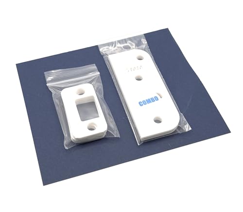 Door Alignment Kit – Project Pack with Hinge Shims and Strike Plate Shims – Fix Sagging Doors, Latch Issues, and Misalignment Without Removing the Door (White, 4-Inch Kit) - color: White, size: 4-Inch Kit