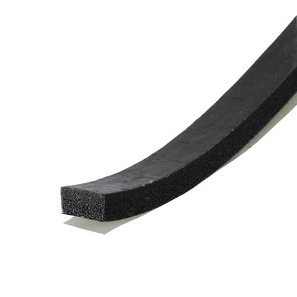M-D Building Products 06577 1/4 in. x 1/2 in. x 10 ft. Black Sponge Window Seal for Ex-Small Gaps - size: 1/4" X 1/2"