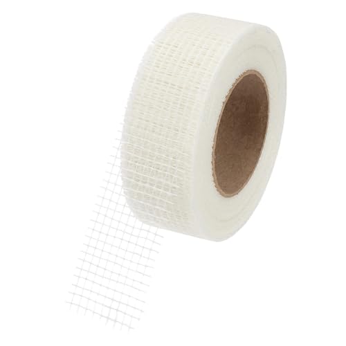 PATIKIL Drywall Repair Mesh Tape, 2 inch x 164 ft Fiberglass Repair Patch Self-Adhesive Dry Wall Joint Tape 6 Mesh Wall Hole Crack and Seam Patch, White - size: 2 inch x 164 Feet